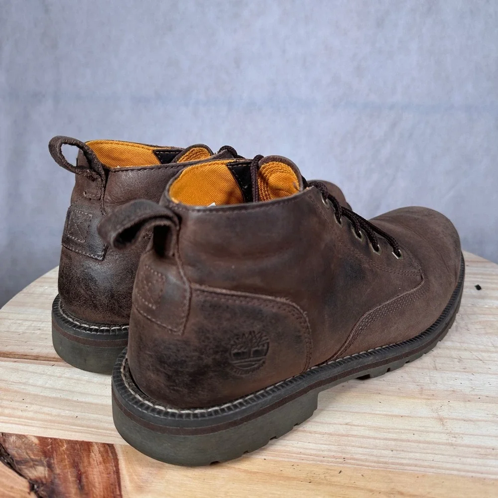 Timberland Larchmont II Chukka Boots Mens 10 Dark Brown Waterproof Leather A44MG
